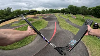 TOP SPEED ON SCOOTER ON AWESOME PUMP TRACK!
