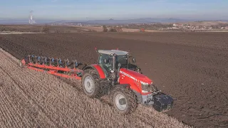 Podzimní orba s Massey Ferguson 8690 Dyna VT + Kverneland 6300 S