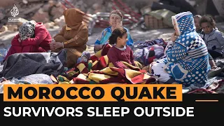 People are sleeping in the open after the Morocco earthquake | Al Jazeera Newsfeed