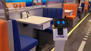 What can robots do in a restaurant?