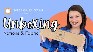 Missouri Star Quilt Co. Unboxing! | Upgrading my notions and new Shoreline fabric!