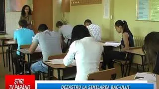 Dezastru la simularea bac-ului