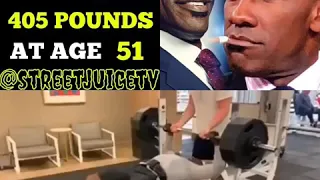 Shannon Sharpe Benching 405 lbs