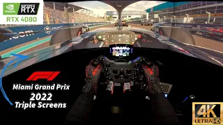 F1 23 Gameplay | Victory in the Sunshine State: Max Verstappen Triumphs at the Miami Grand Prix 2024