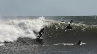 Lido Beach surfing Big Waves Part 3