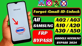 All Samsung A02/A03/A10/A20/A50 FRP Bypass 2024 Android 11/12 | Google Account Bypass Without PC