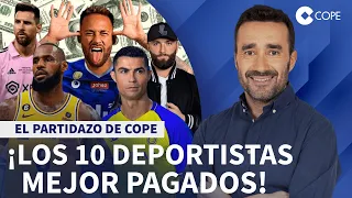 ¡Los 10 deportistas MEJOR PAGADOS! ¡238 MILLONES! | El Partidazo de COPE