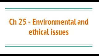 IGCSE Business: Environmental and Ethical Issues (Part 1)