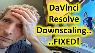 Fixed!! DaVinci Resolve 4K footage in 1080P project looks horrible pixelated!  Downscaling Upscaling