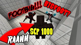 SCP 1000 BIGFOOT ESCAPES CONTAINMENT FROM OUR Minecraft SCP BASE (IT FINDS US SCARY)