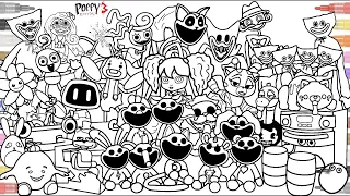 Poppy Playtime Chpter 3 Coloring Pages / How to Color ALL Bosses - MONSTERS from All Chapters