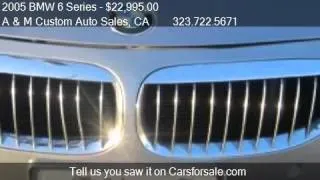 2005 BMW 6 Series 645Ci Convertible - for sale in Los Angele