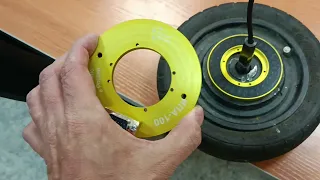 Крепление энкодера на колесо гироскутера