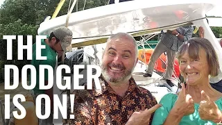 MOVING THE DODGER BY TRAVEL LIFT! - SAILING FOLLOWTHEBOAT Ep115