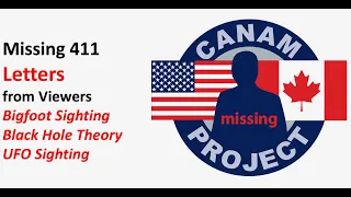 Missing 411 Letters- Bigfoot- UFO's- Black Hole Theory- Mental Health