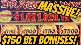 $750 MASSIVE BETS WITH MASSIVE JACKPOTS! DRAGON LINK