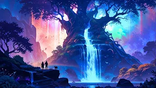 🔮 Whispering Waterfall & Ancient Tree | A Fantasy Soundscape for Sleep