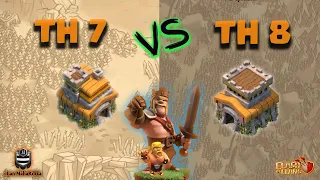 Town Hall 7 vs Town Hall 8 War Attack Strategy | TH 7 vs TH 8 | cLan MahaRdika | Clash of Clans