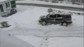 Nissan Armada in snow