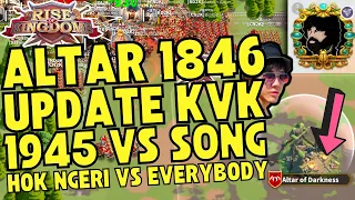 UPDATE KVK 1945 HOK Ngeri vs Everybody | WAR ALTAR Mocote5 1846 vs 1671 2001 | RISE OF KINGDOMS INDO