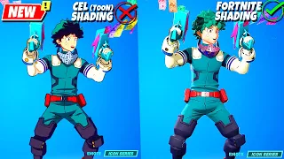 I Removes DEKU's CEL-SHADING EFFECT in Fortnite (by My Hero Academia)