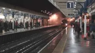 steam train at speed # 201