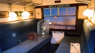 You're on the train to Hogwarts (soft music, rain on window, train sounds ambience) 3 HOURS ASMR