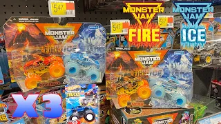 NEW Spin Master Monster Jam FIRE & ICE DOUBLES FOUND! 3 MORE Treasure Hunt Skylines & MORE!