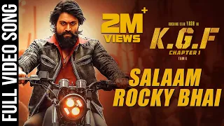 Salaam Rocky Bhai Full Video Song | KGF Tamil Movie | Yash | Prashanth Neel | Hombale Films