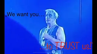 Till Lindemann emotionally asks for the fan's trust