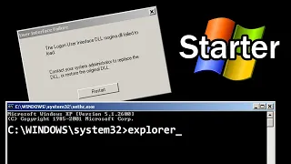 Running explorer.exe from Logon Screen in Windows XP Starter Edition