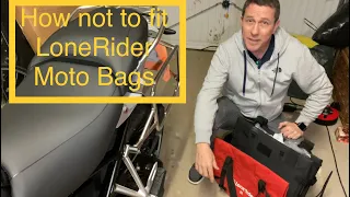 How (not) to fit LoneRider Moto Bags!!