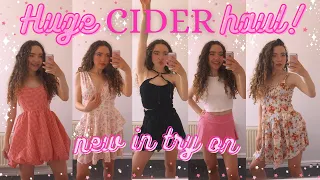 HUGE CIDER SUMMER TRY ON HAUL! | NEW IN DRESSES, SKIRTS & TOPS | JUNE 2022 (with DISCOUNT CODE!)