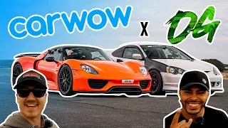 We raced our Porsche 918 at CarWow with Officially Gassed!!