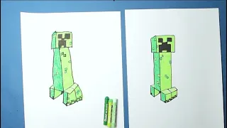 Rysujemy Creepera z Minecrafta
