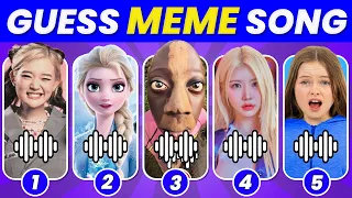 GUESS MEME & WHO'S SINGING 🎤🎵 🔥| Lay Lay, King Ferran, Salish Matter, Elsa, MrBeast, Gega,Tenge song