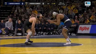 Carter Starocci(PSU) vs Patrick Kennedy(IOWA) 2/9/24 (Jeff Byers Radio Call)