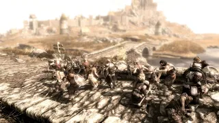 Skyrim Battle Silver Hands vs The Companions & 10 Whiterun Guards