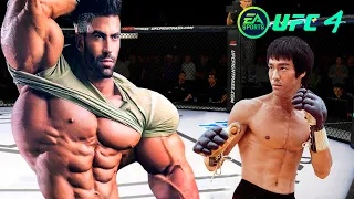 UFC4 Bruce Lee vs Beautiful Mike Bodybuilder EA Sports UFC 4