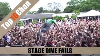 Top 10 Stage Dive Fails