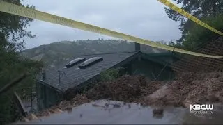 STORM:  Massive landslide crushes home in Fairfax