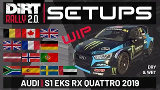 Audi S1 RX 2019 | SETUPS WIP | 13 Locations | DiRT Rally 2.0