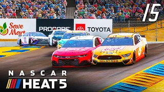 ЭТО ДАЖЕ ЛУЧШЕ ОВАЛОВ! ПЕРВАЯ ТРАССА С ПРАВЫМИ ПОВОРОТАМИ - NASCAR Heat 5 #15