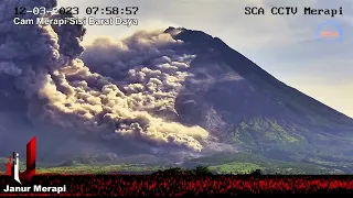The Terrible Beauty Merapi Volcano MASSIVE Morning Eruptions March 12, 2023 (Extended) #indonesia