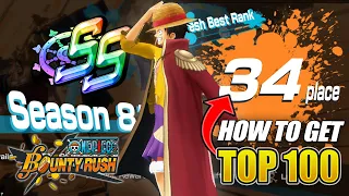 How to Get TOP 100 Ranking in SS League Battle! | ONE PIECE Bounty Rush