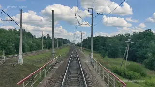 Сегодня ты - машинист! Вид из кабины Ласточки по маршруту Санкт-Петербург - Мга. Живой звук! 60fps