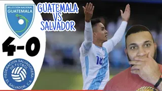 Guatemala 4 Vs Salvador 0 (Fútbol Partidos Amistoso) REACCIÓN