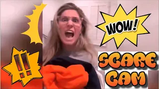 Scare cam pranks. Their very funny reaction!! Can you put up with laughing? #3