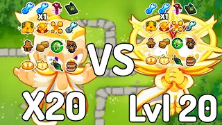 X20 God Boosted Level 1 Adoras VS. God Boosted Level 20 Adora