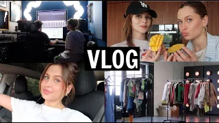 Vlog: Recording music, closet sale, & friends!